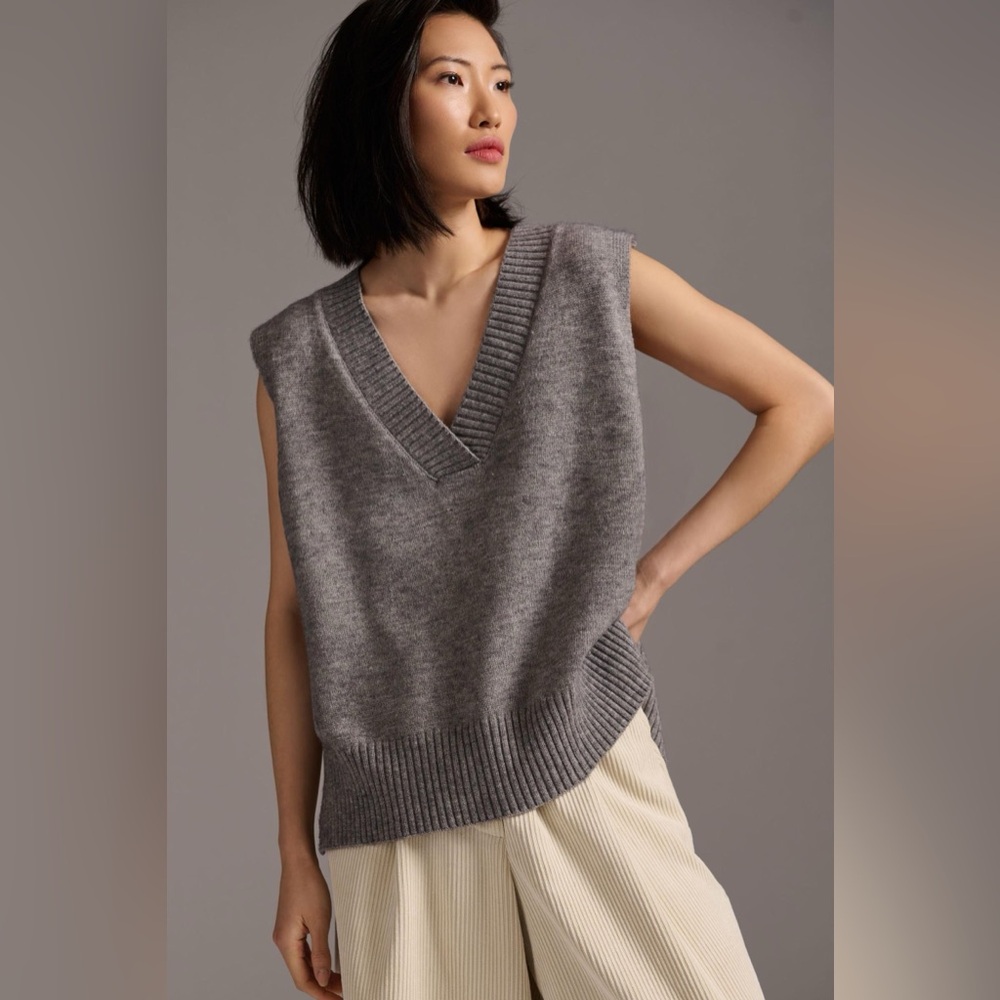 Anthropologie PINCH Vega Knit Oversized Sweater Vest